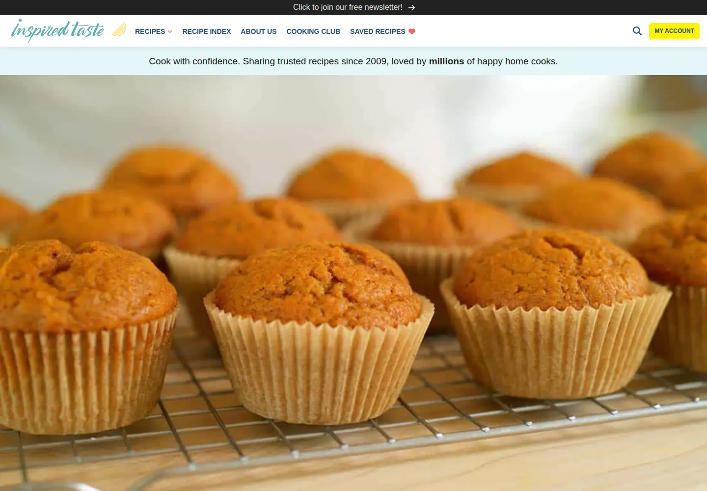 Screenshot of inspiredtaste.net