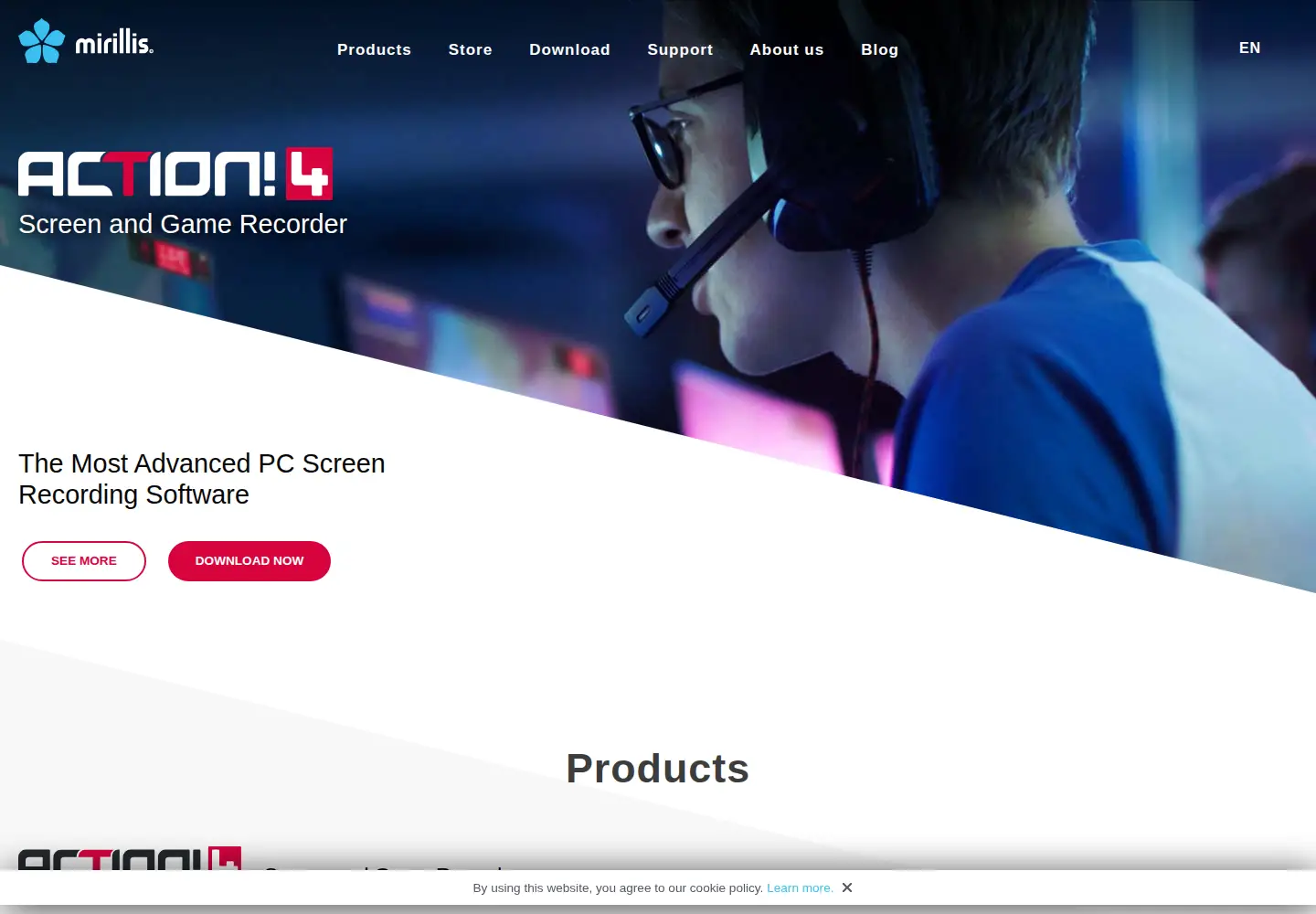 Screenshot of mirillis.com