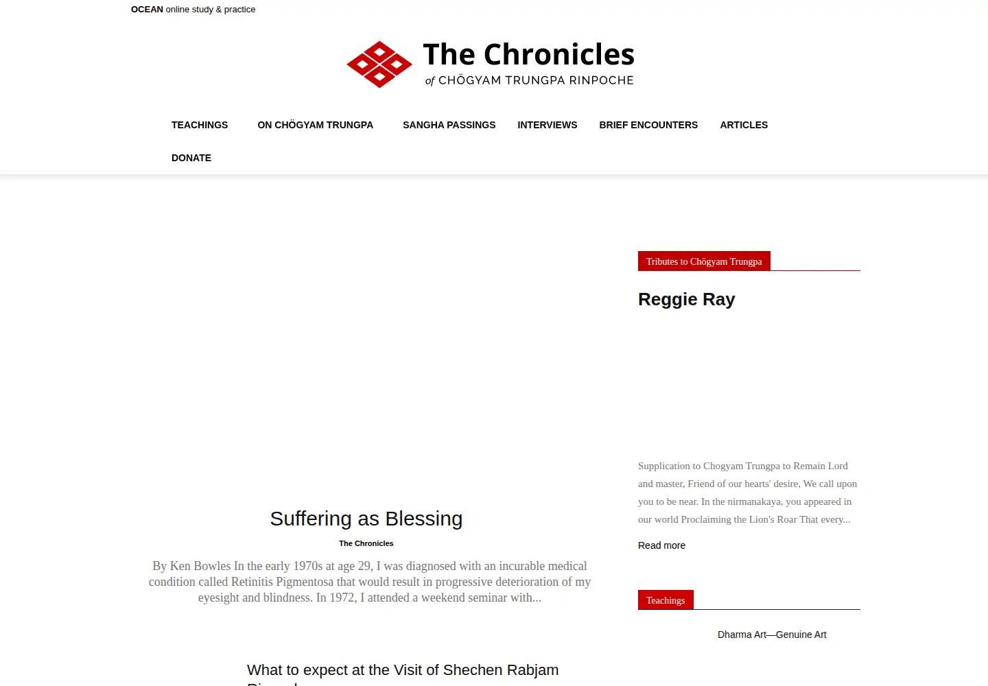 Screenshot of chronicleproject.com