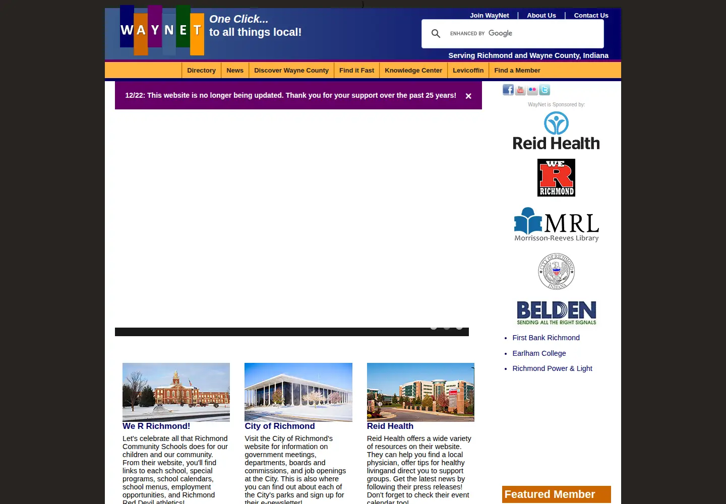 Screenshot of waynet.org