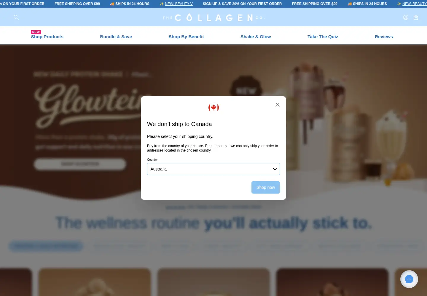 Screenshot of thecollagen.co