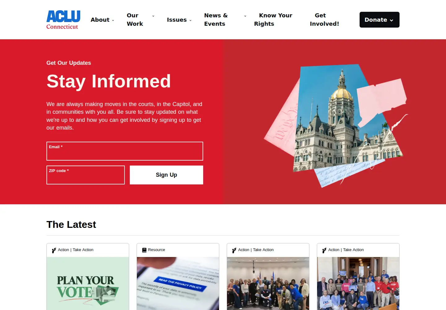 Screenshot of acluct.org