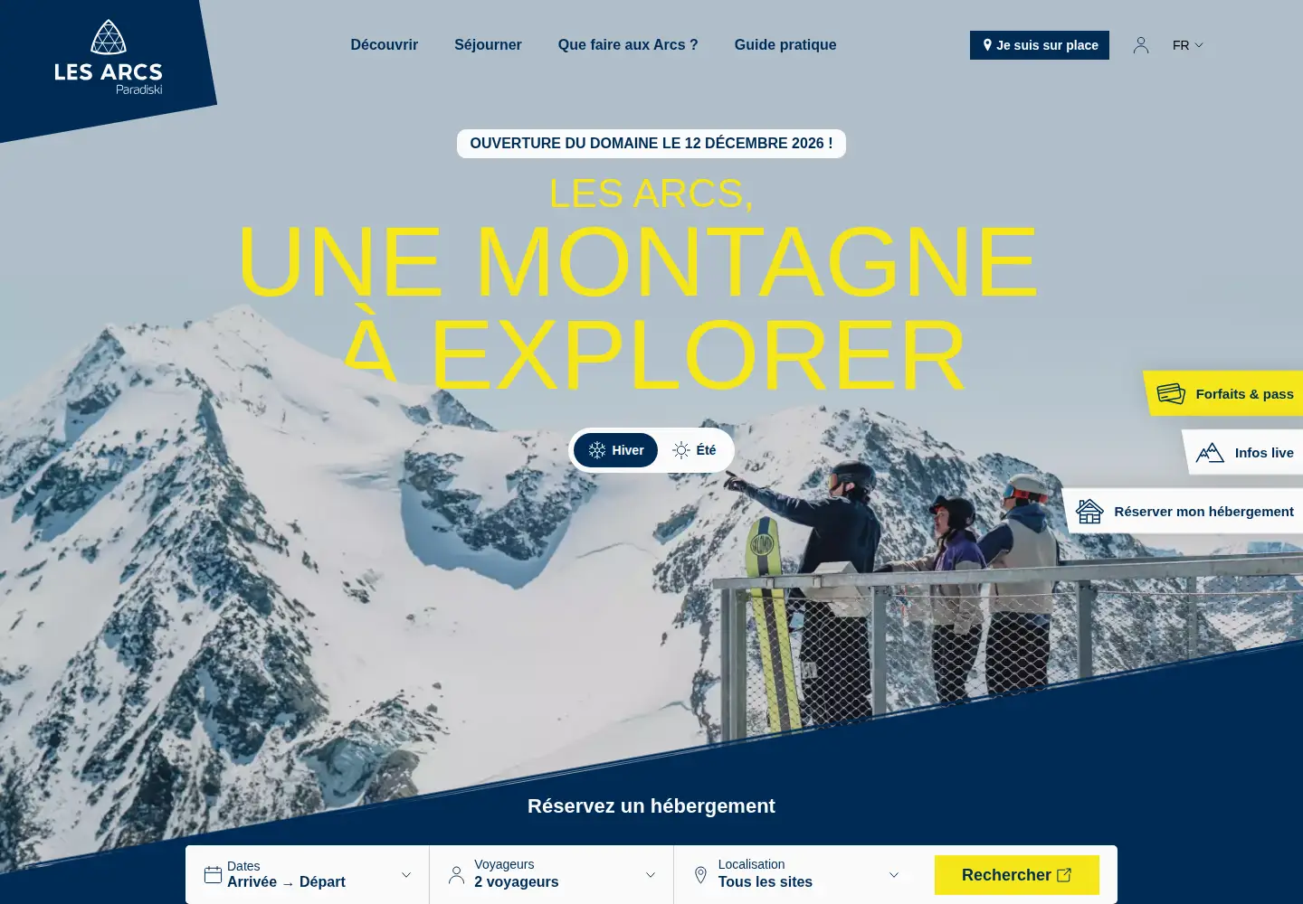 Screenshot of lesarcs.com