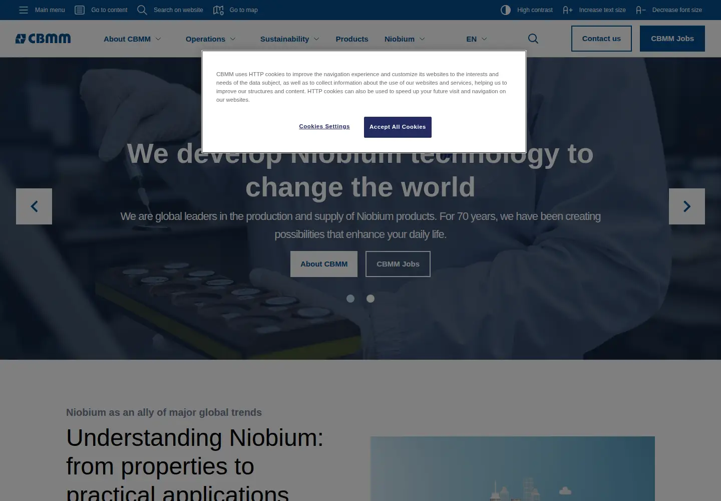 Screenshot of cbmm.com