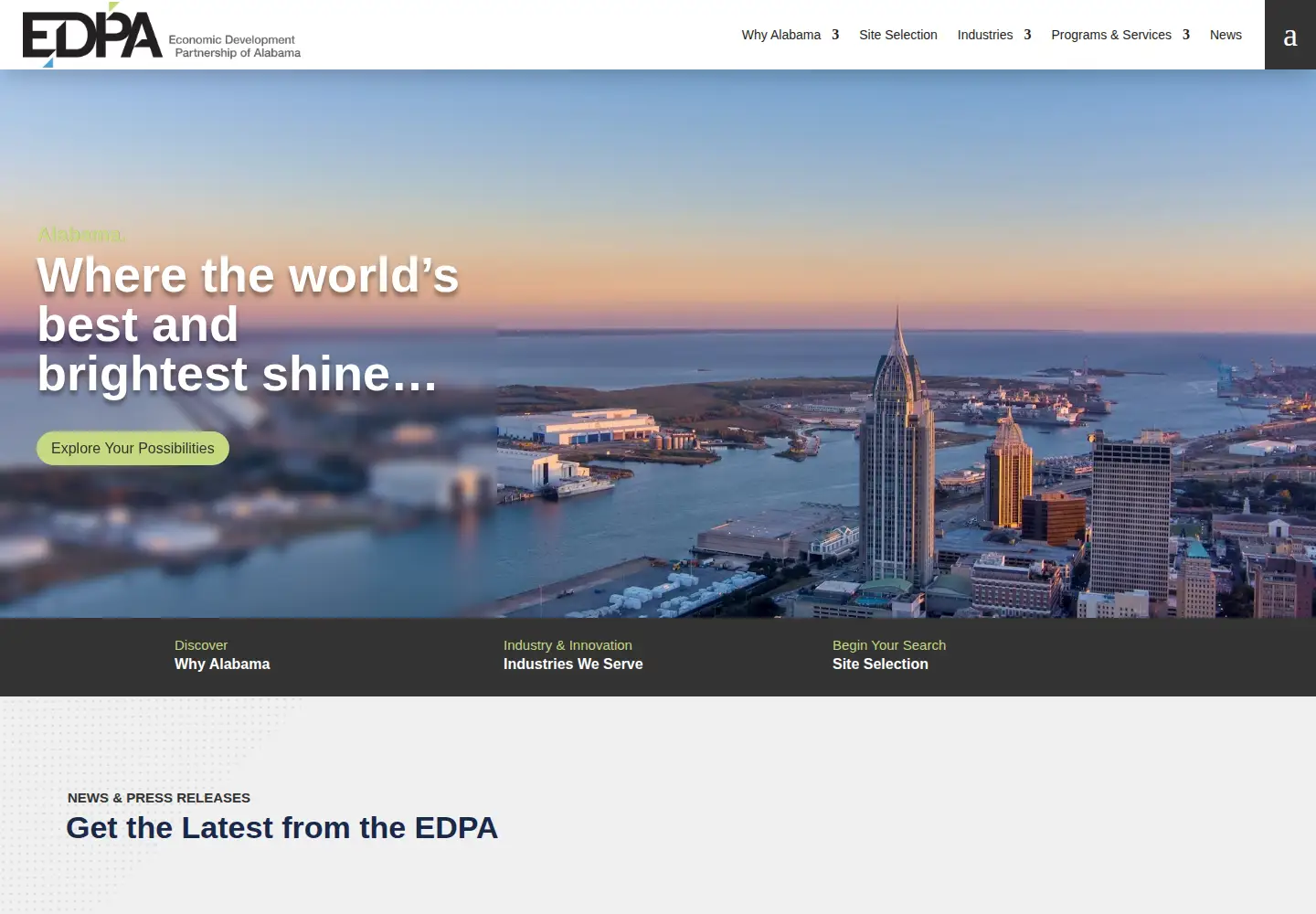 Screenshot of edpa.org
