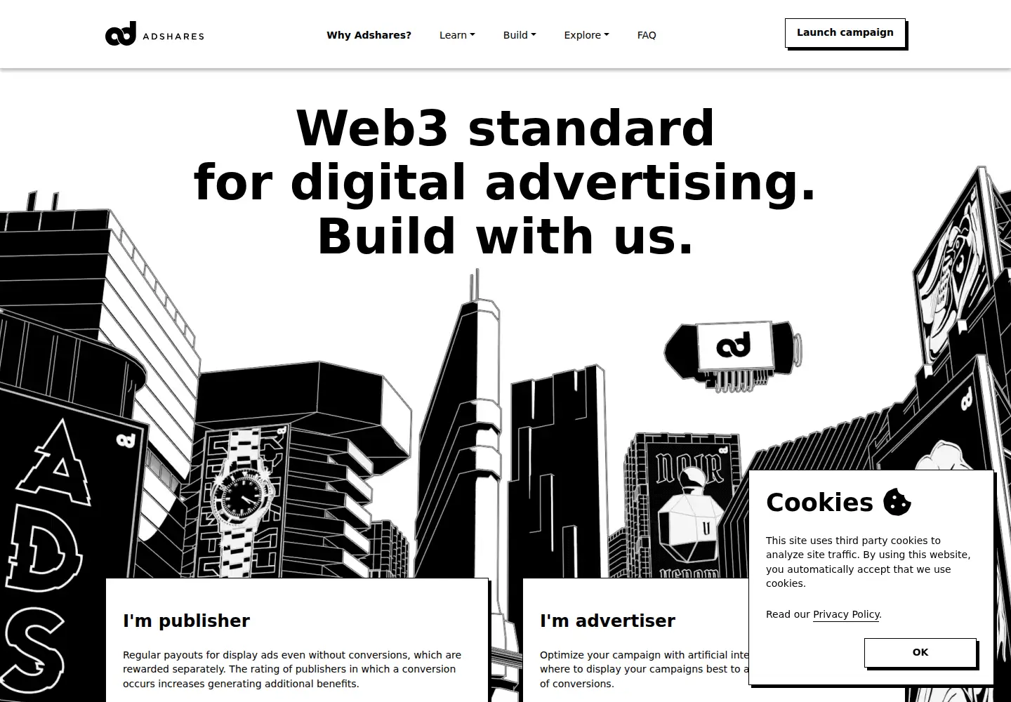 Screenshot of adshares.net