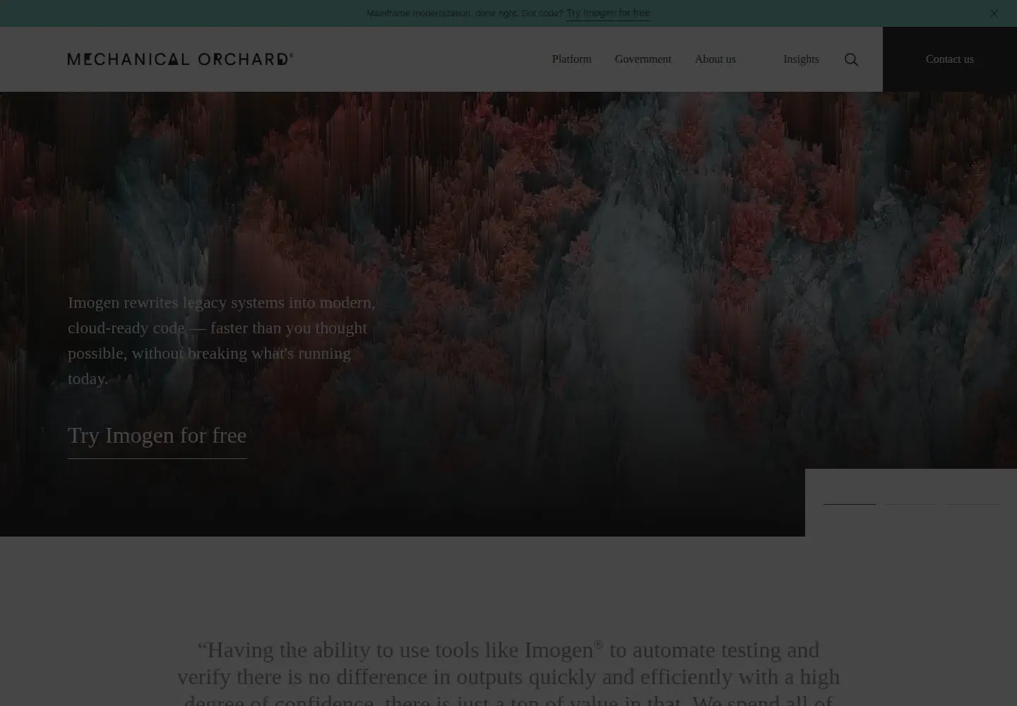 Screenshot of mechanical-orchard.com