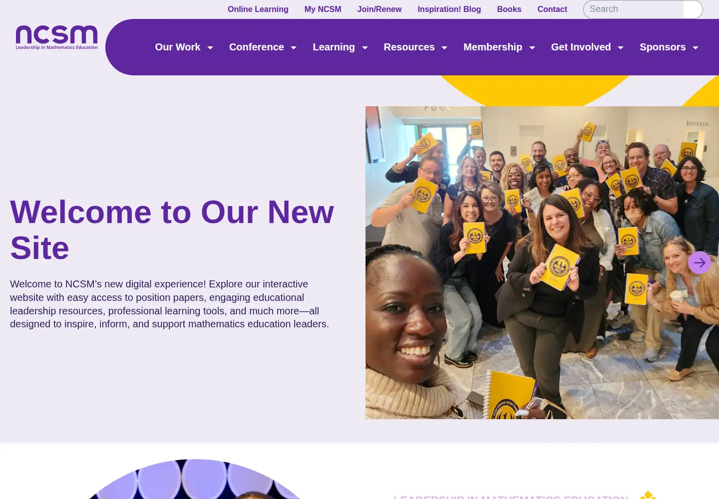 Screenshot of mathedleadership.org