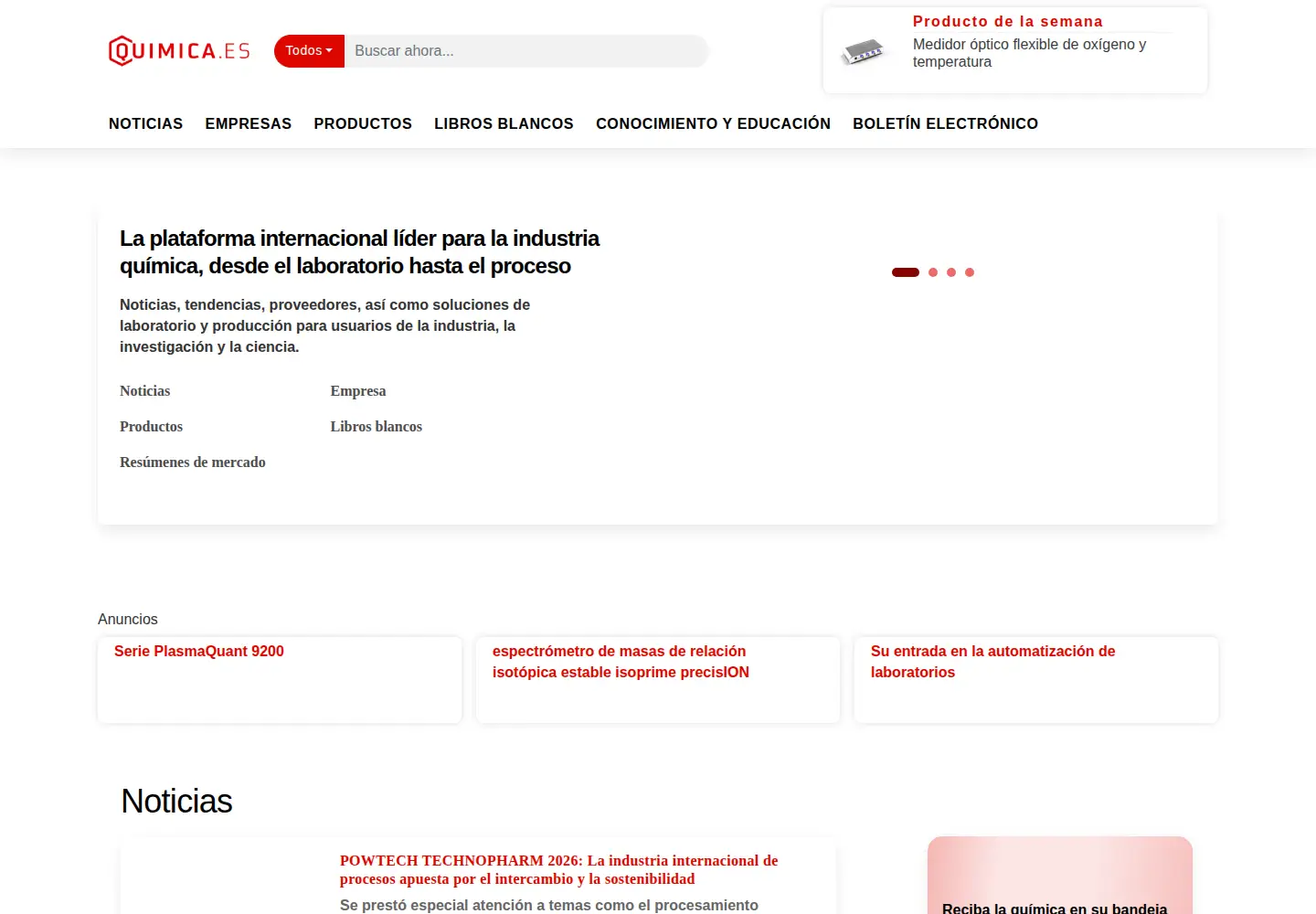 Screenshot of quimica.es