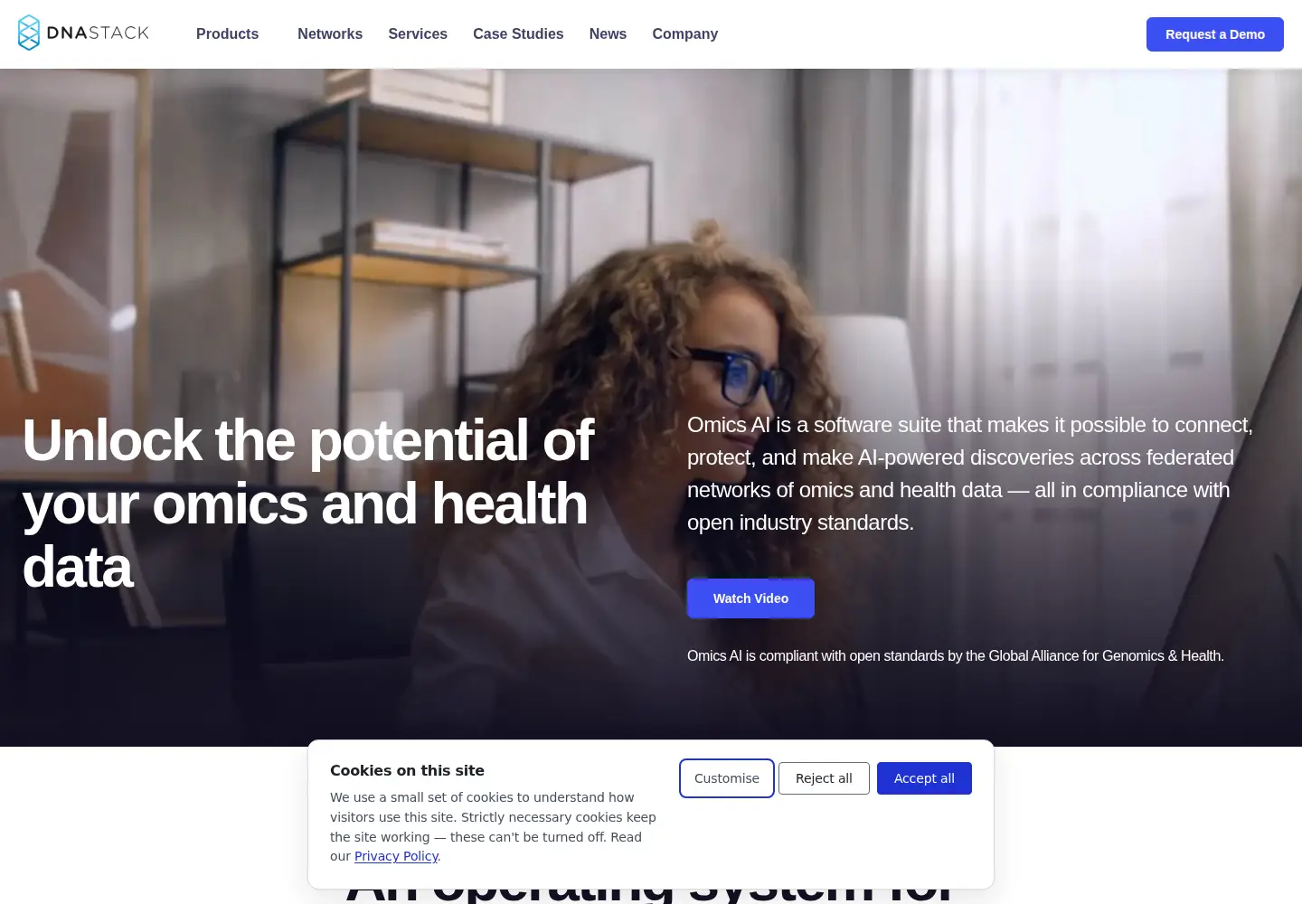 Screenshot of dnastack.com