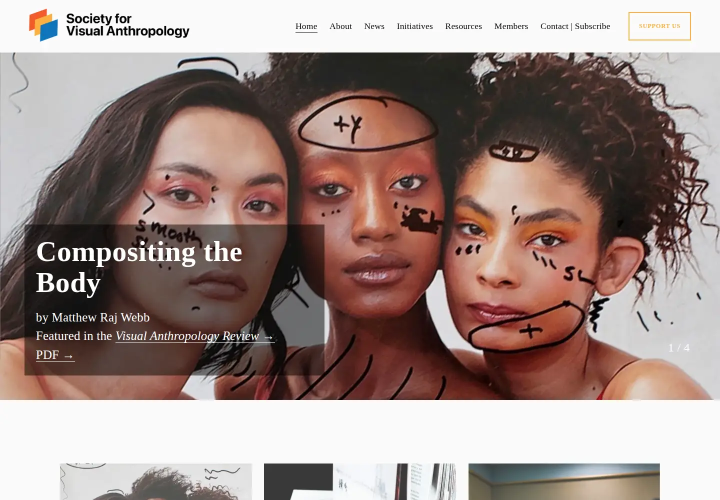Screenshot of societyforvisualanthropology.org