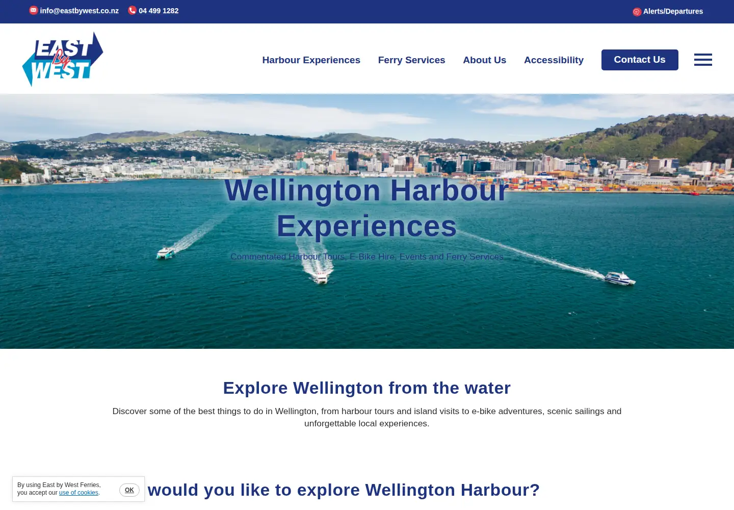 Screenshot of eastbywest.co.nz
