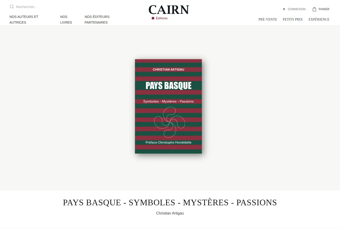 Screenshot of editions-cairn.fr