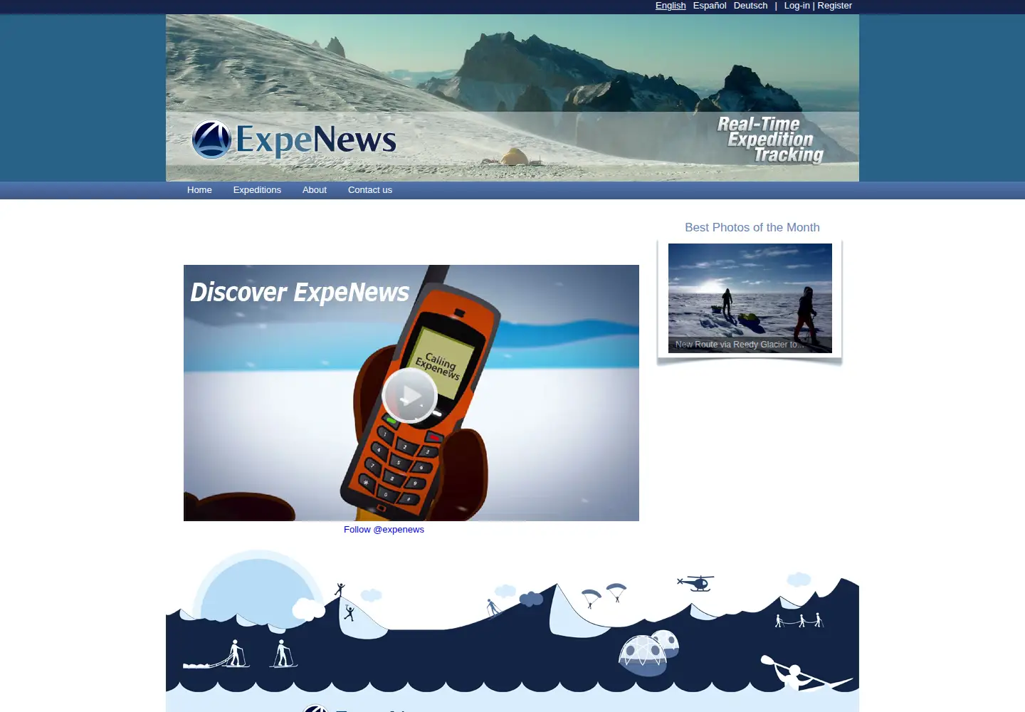 Screenshot of expenews.com