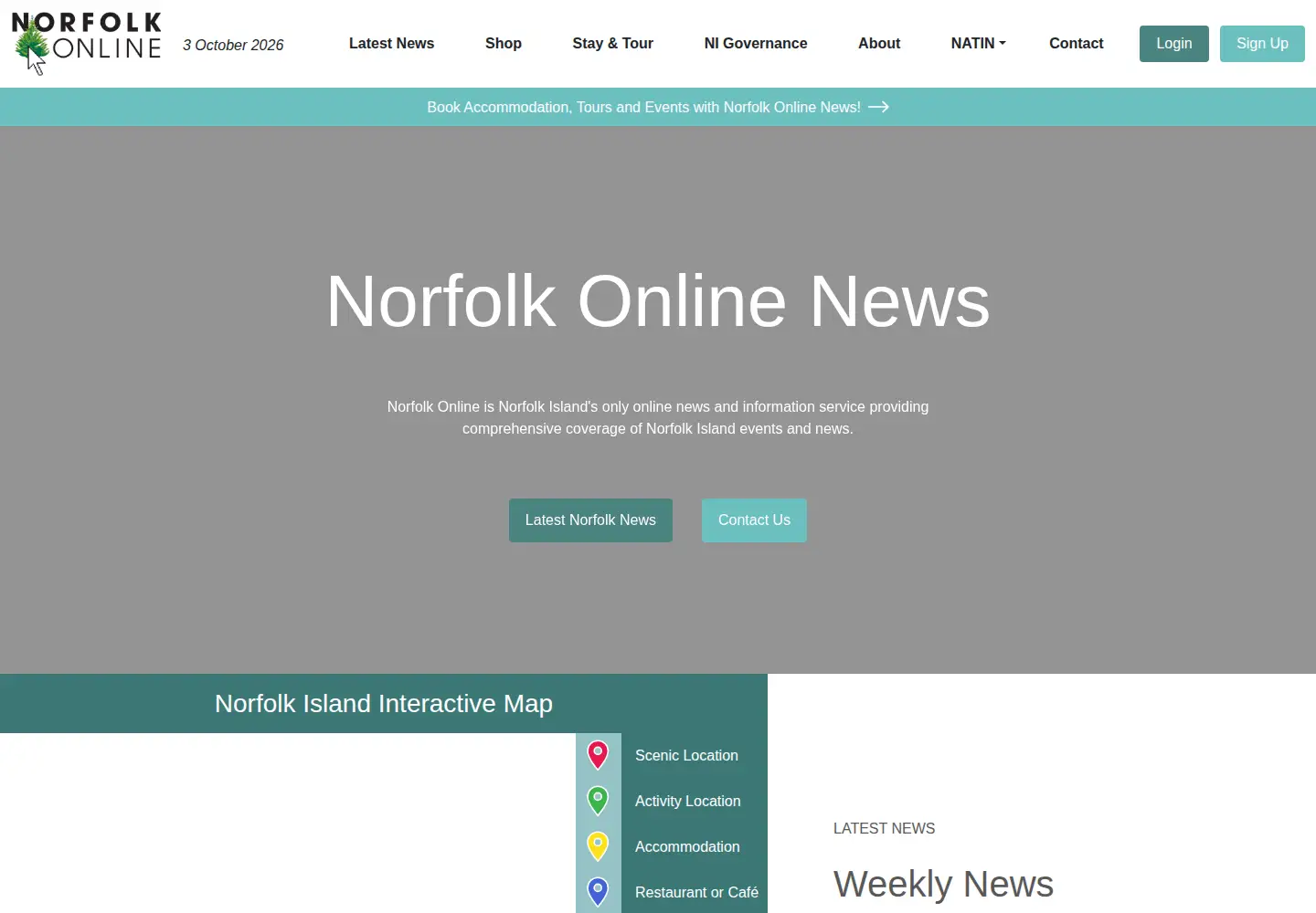 Screenshot of norfolkonlinenews.com