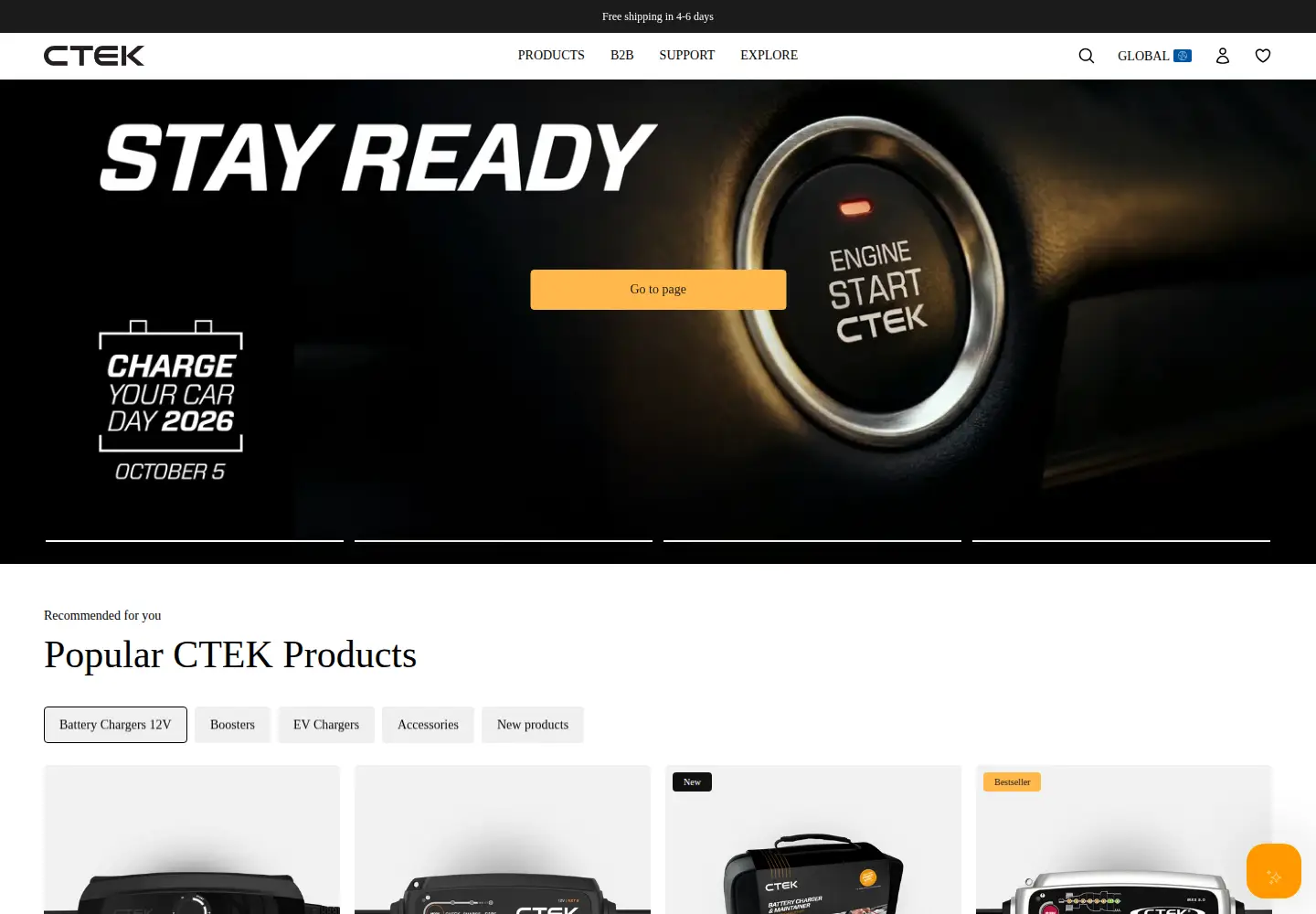 Screenshot of ctek.com