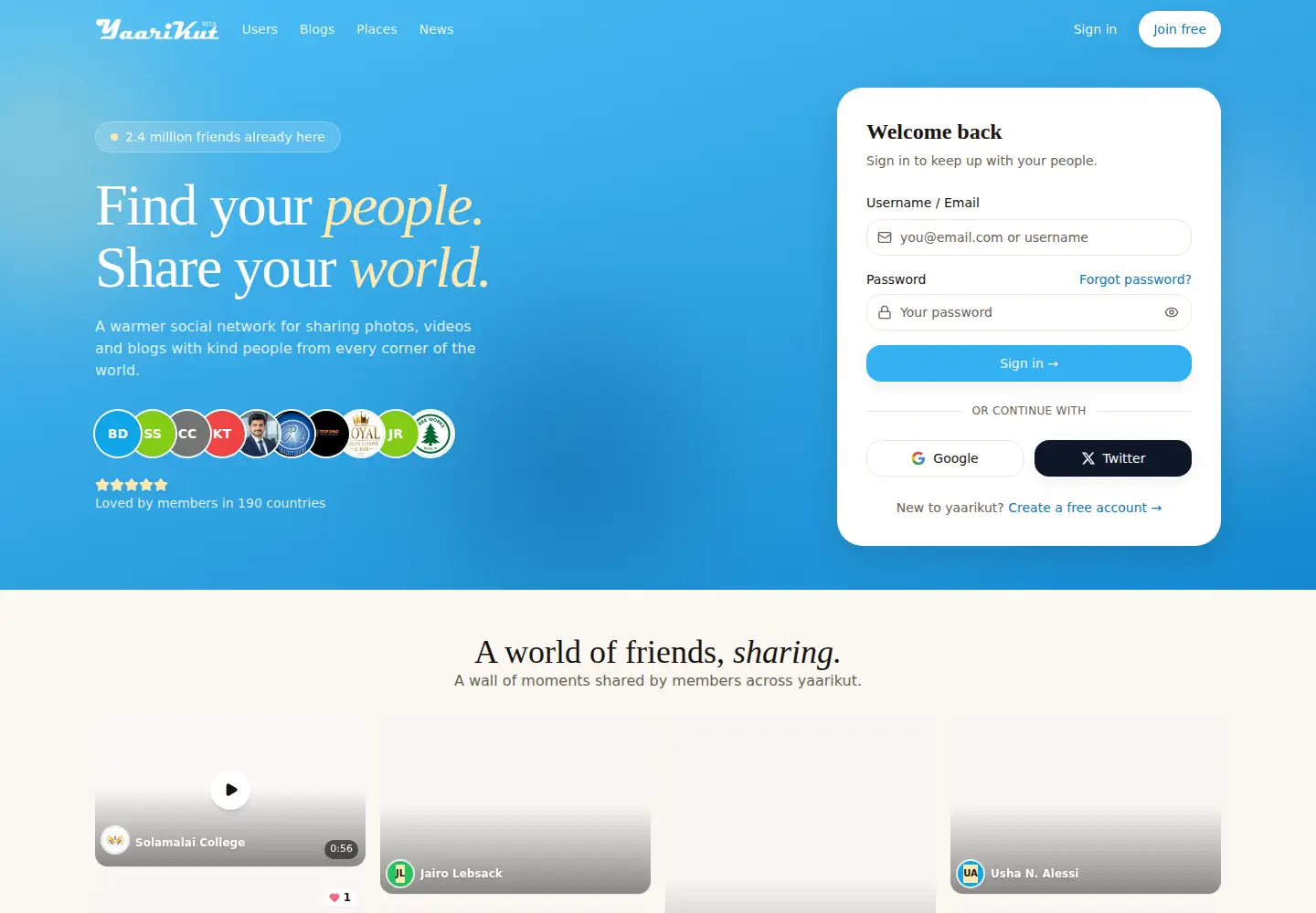 Screenshot of yaarikut.com