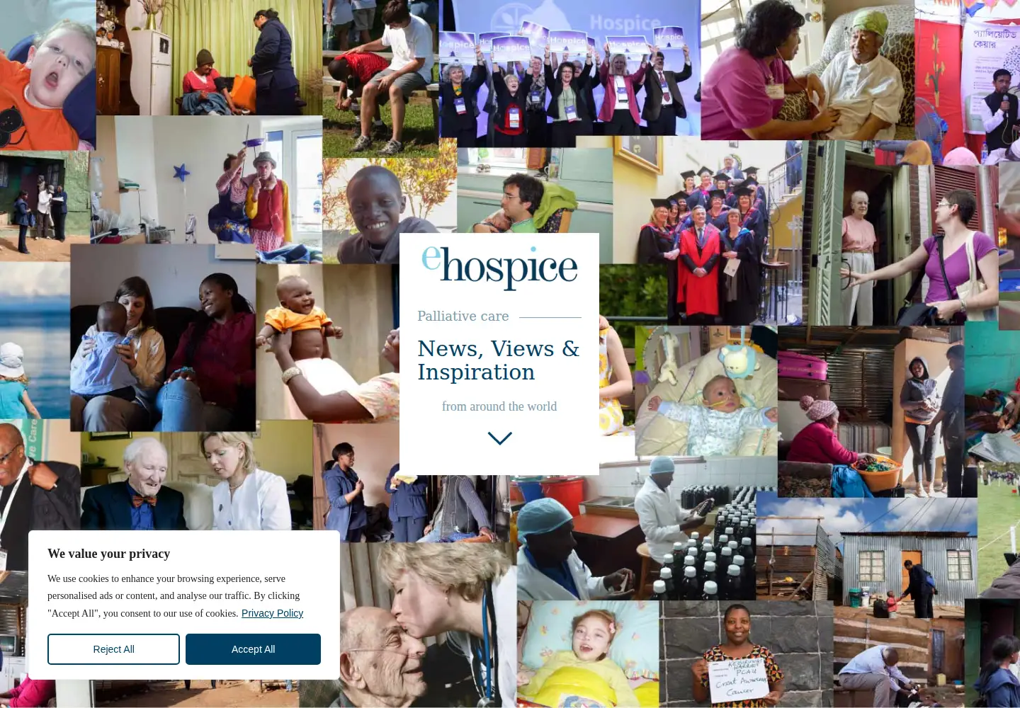 Captured homepage of ehospice.com in the current scan