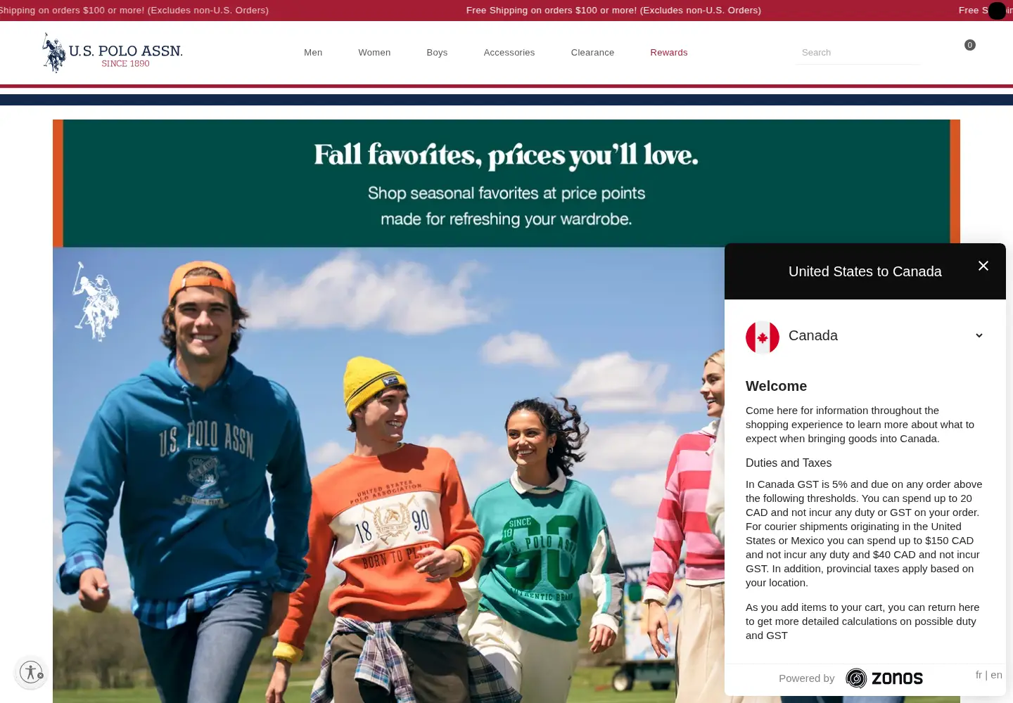 Screenshot of uspoloassn.com