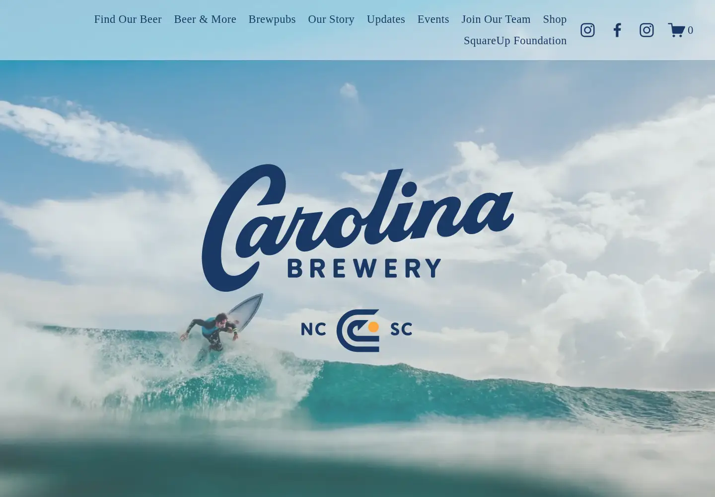 Screenshot of carolinabrewery.com