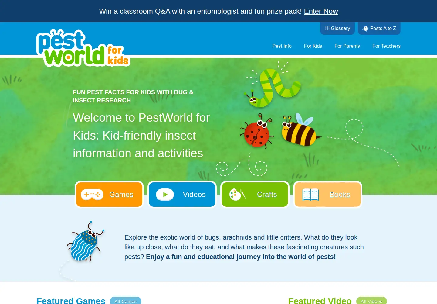 Screenshot of pestworldforkids.org