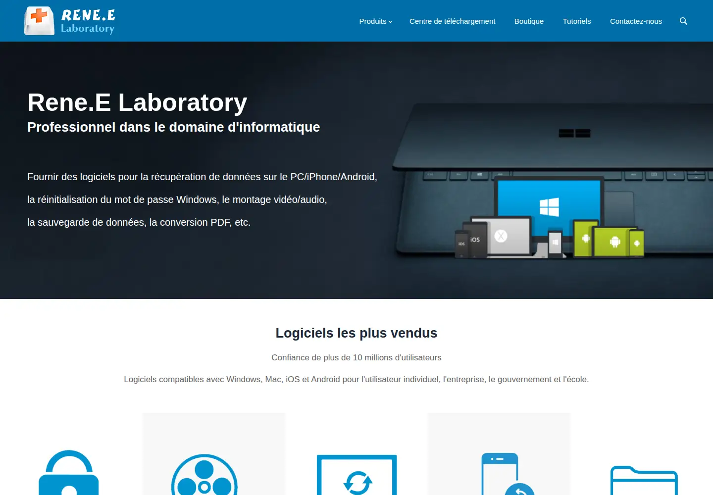 Screenshot of reneelab.fr