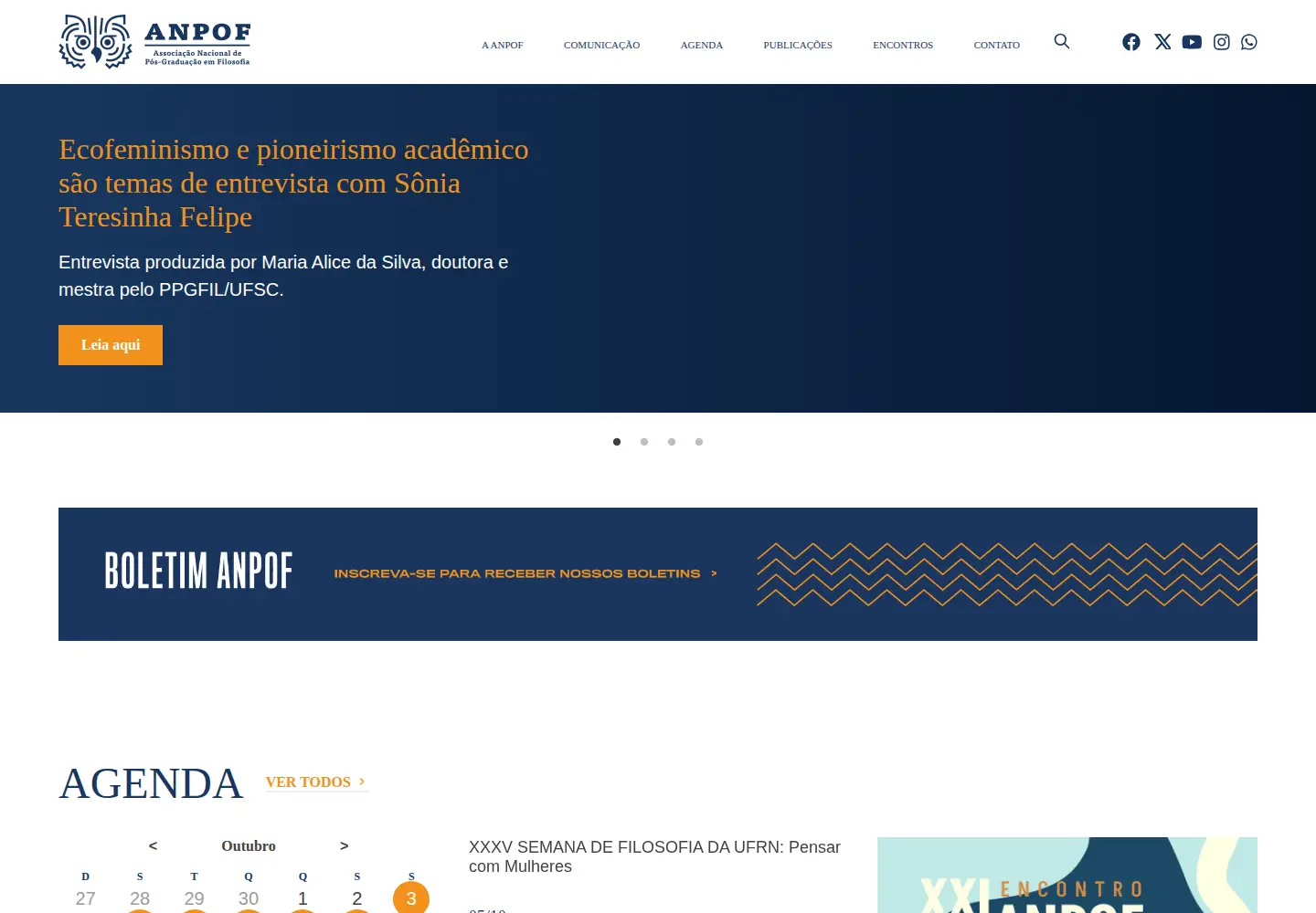 Screenshot of anpof.org.br