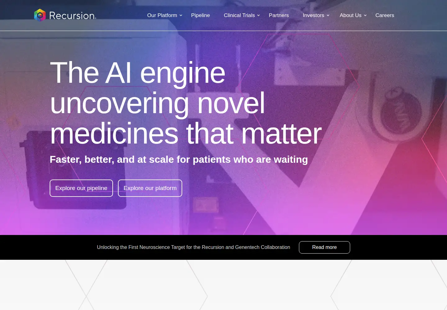 Screenshot of recursion.com