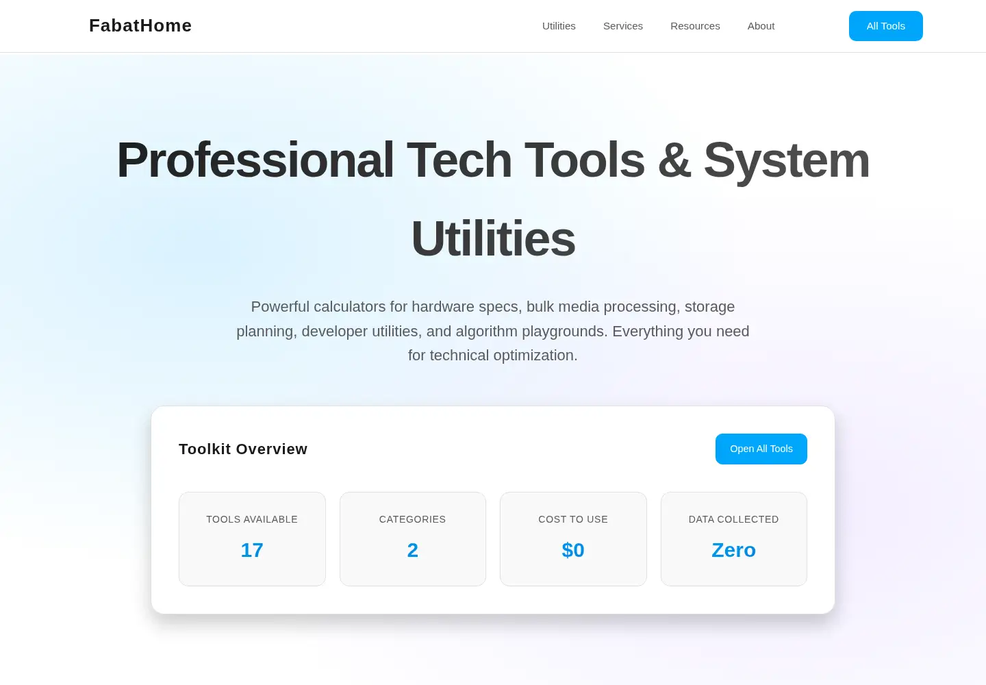 Screenshot of fabathome.org