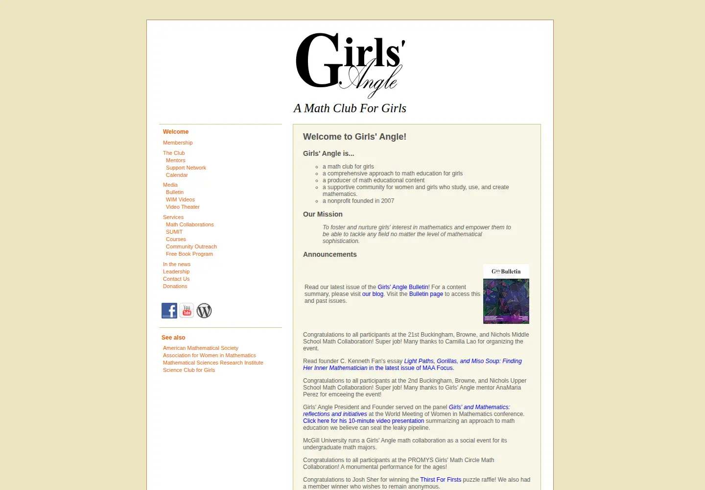 Screenshot of girlsangle.org