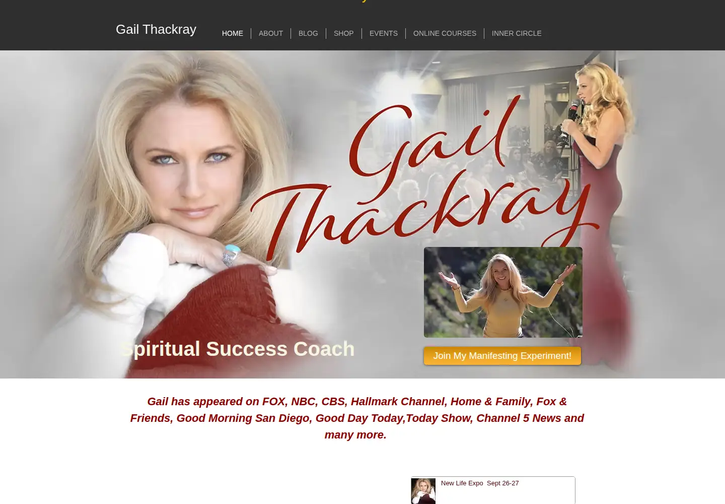 Screenshot of gailthackray.com