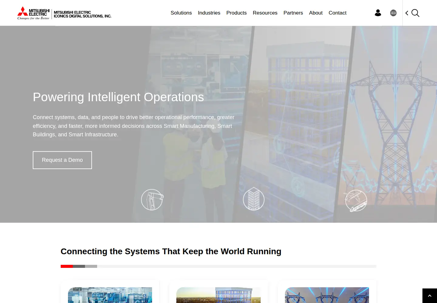 Screenshot of iconics.com