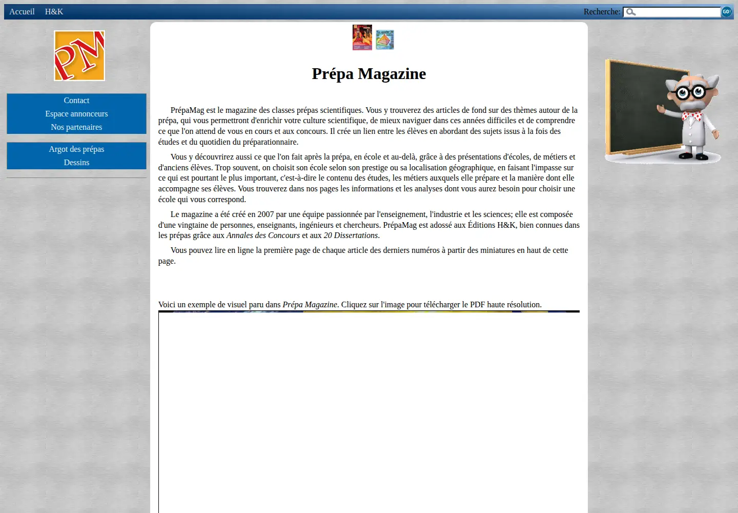 Screenshot of prepamag.fr