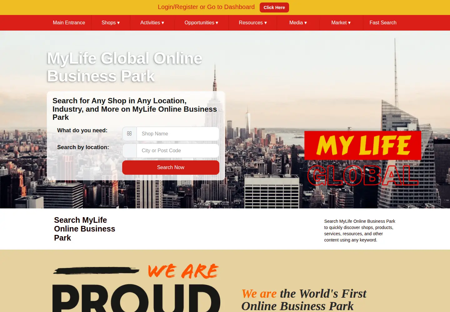 Screenshot of mylifegb.com