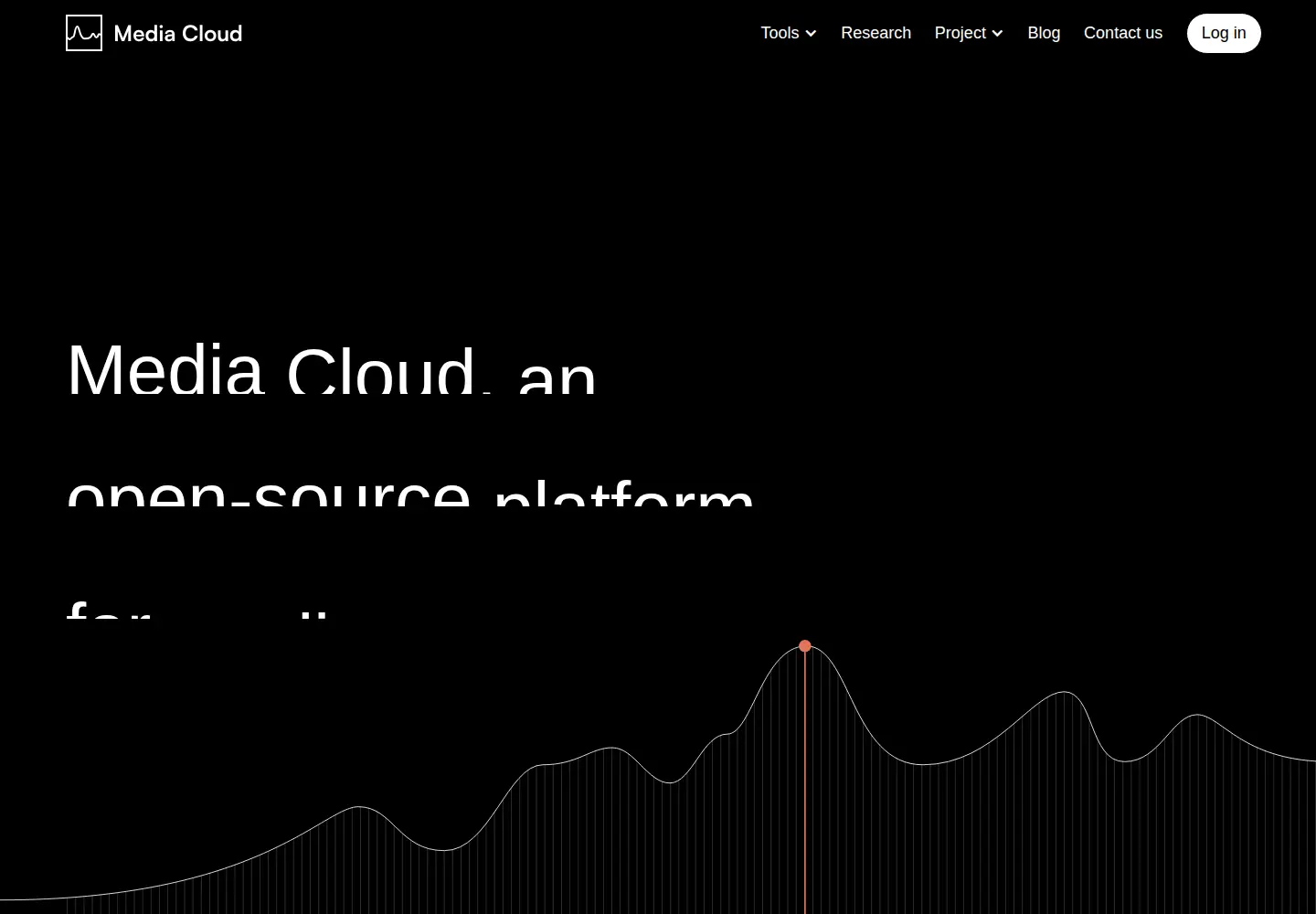 Screenshot of mediacloud.org