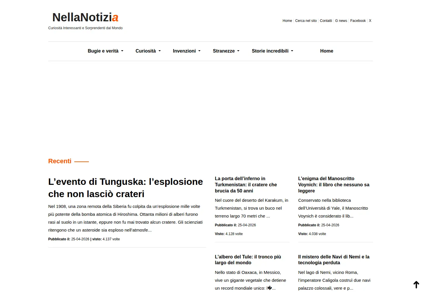 Screenshot of nellanotizia.net