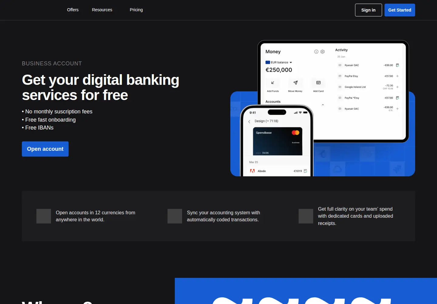 Screenshot of spendbase.co