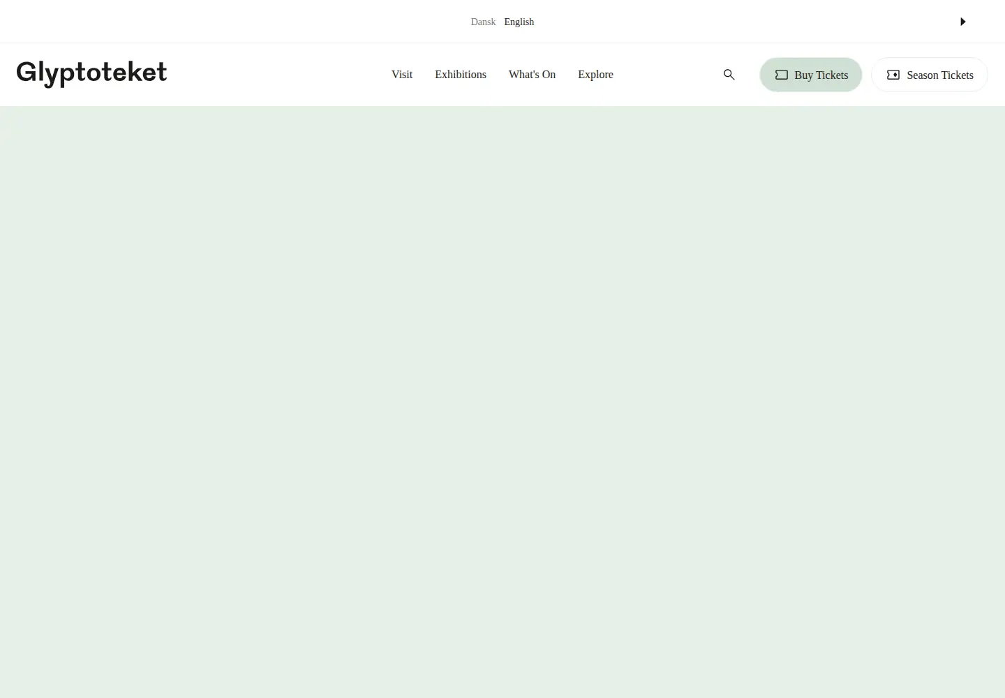Screenshot of glyptoteket.com