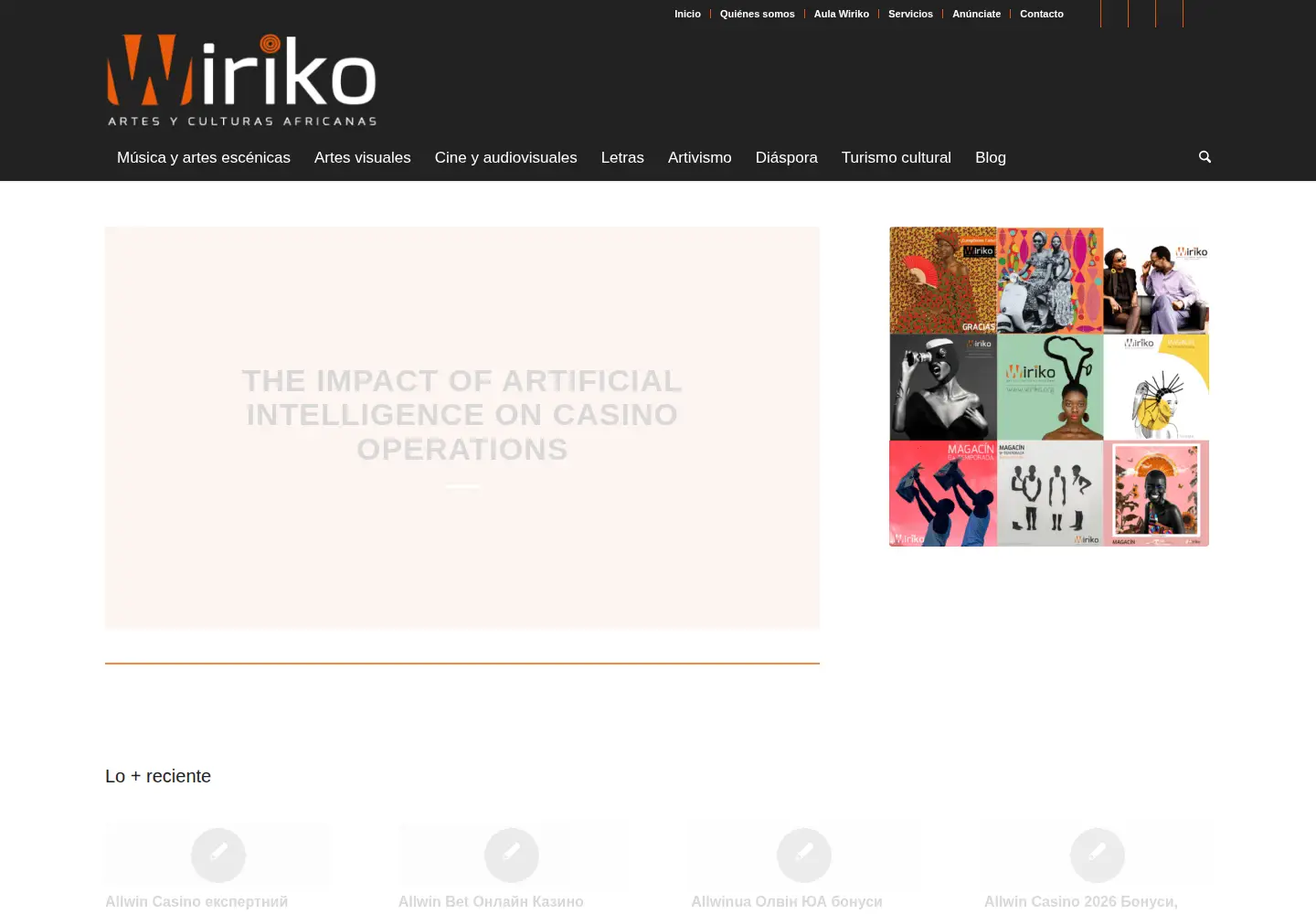Screenshot of wiriko.org
