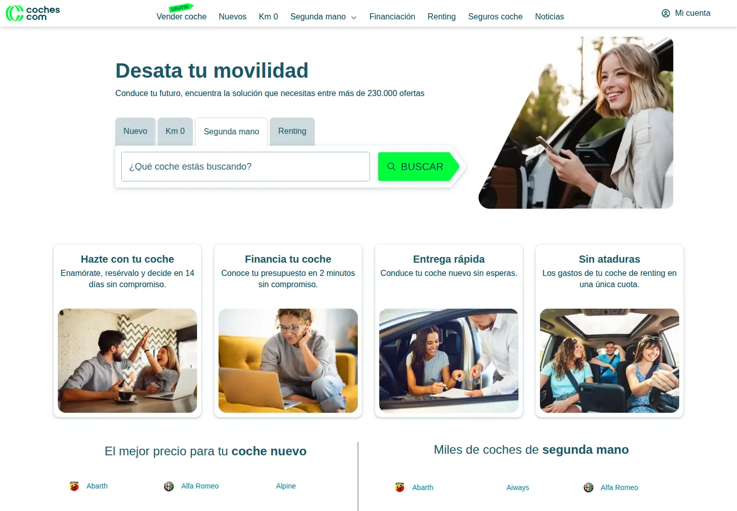 Screenshot of coches.com