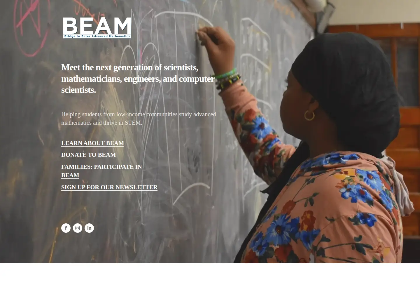 Screenshot of beammath.org