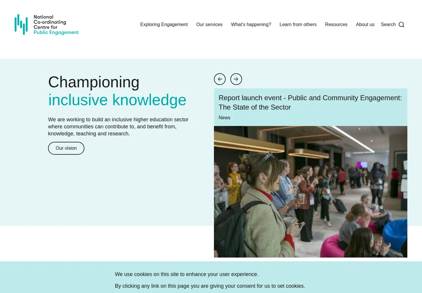 Screenshot of publicengagement.ac.uk