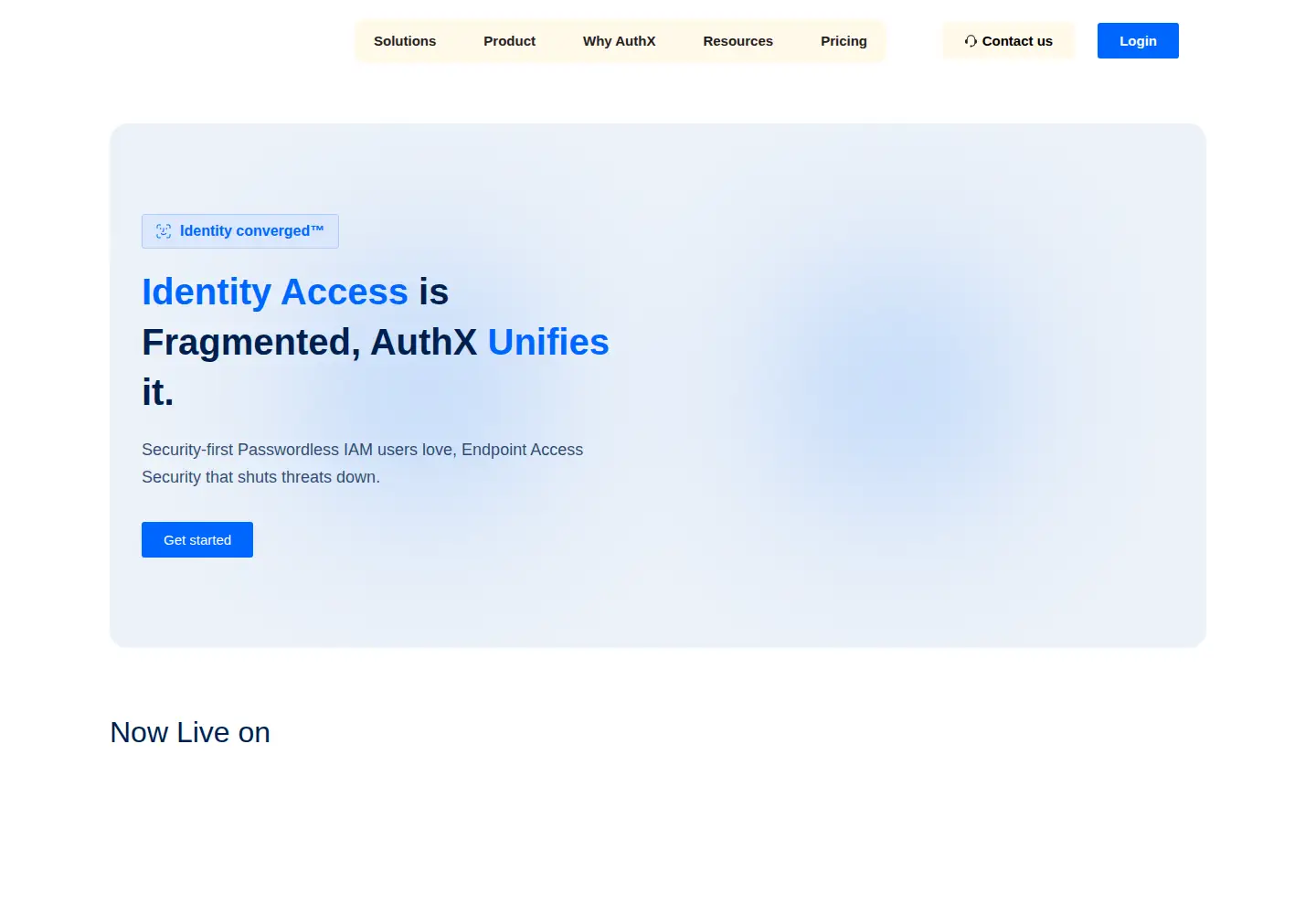 Screenshot of authx.com