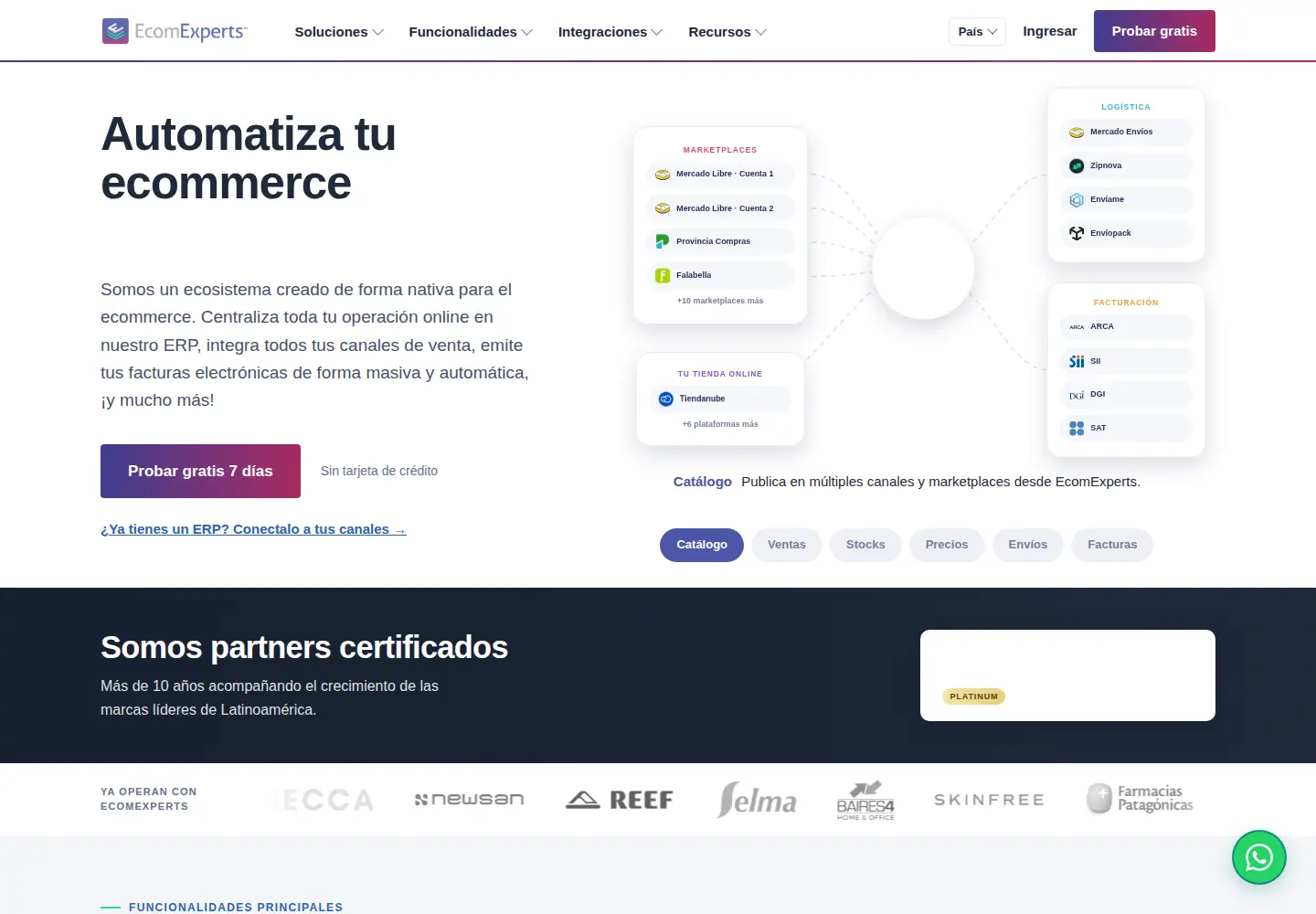Screenshot of ecomexperts.com