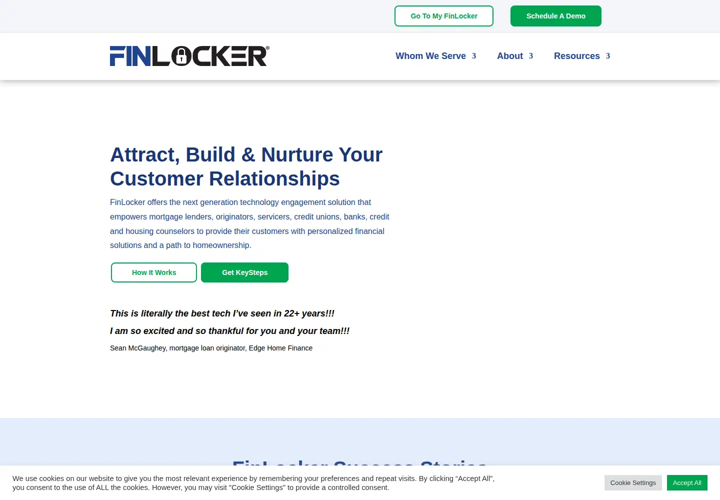 Screenshot of finlocker.com