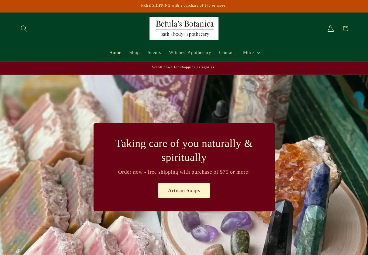 Screenshot of betulasbotanica.com