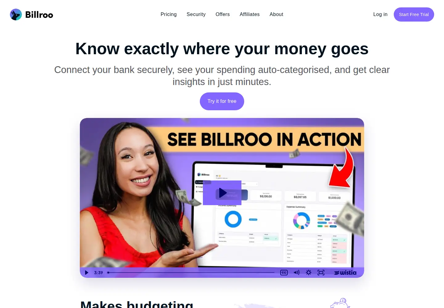 Screenshot of billroo.com