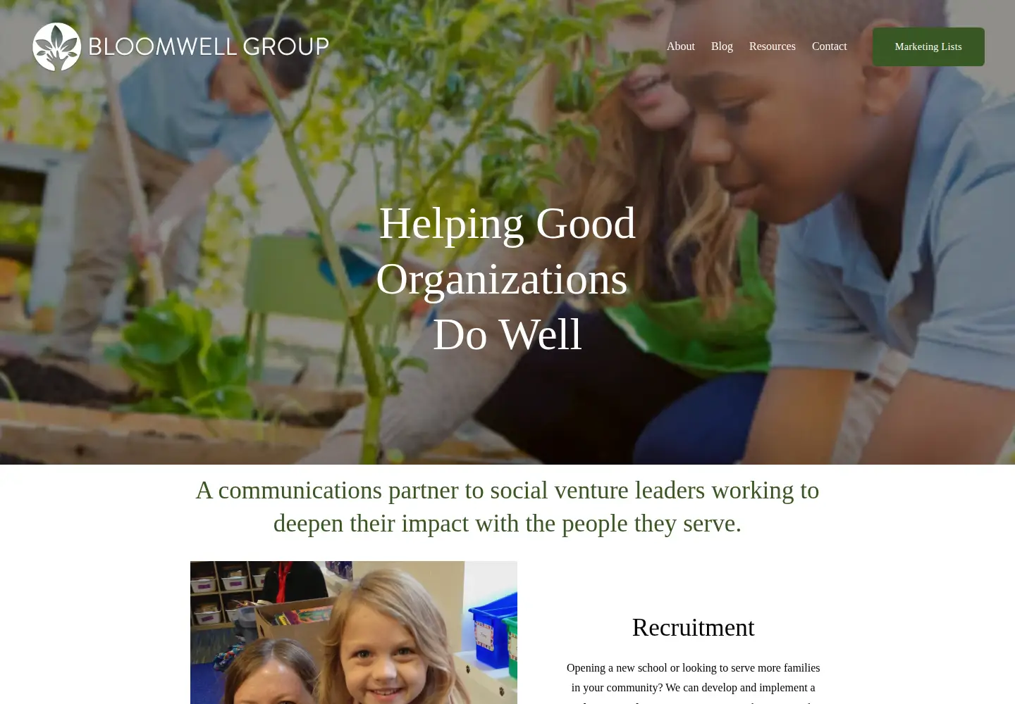 Screenshot of bloomwellgroup.com