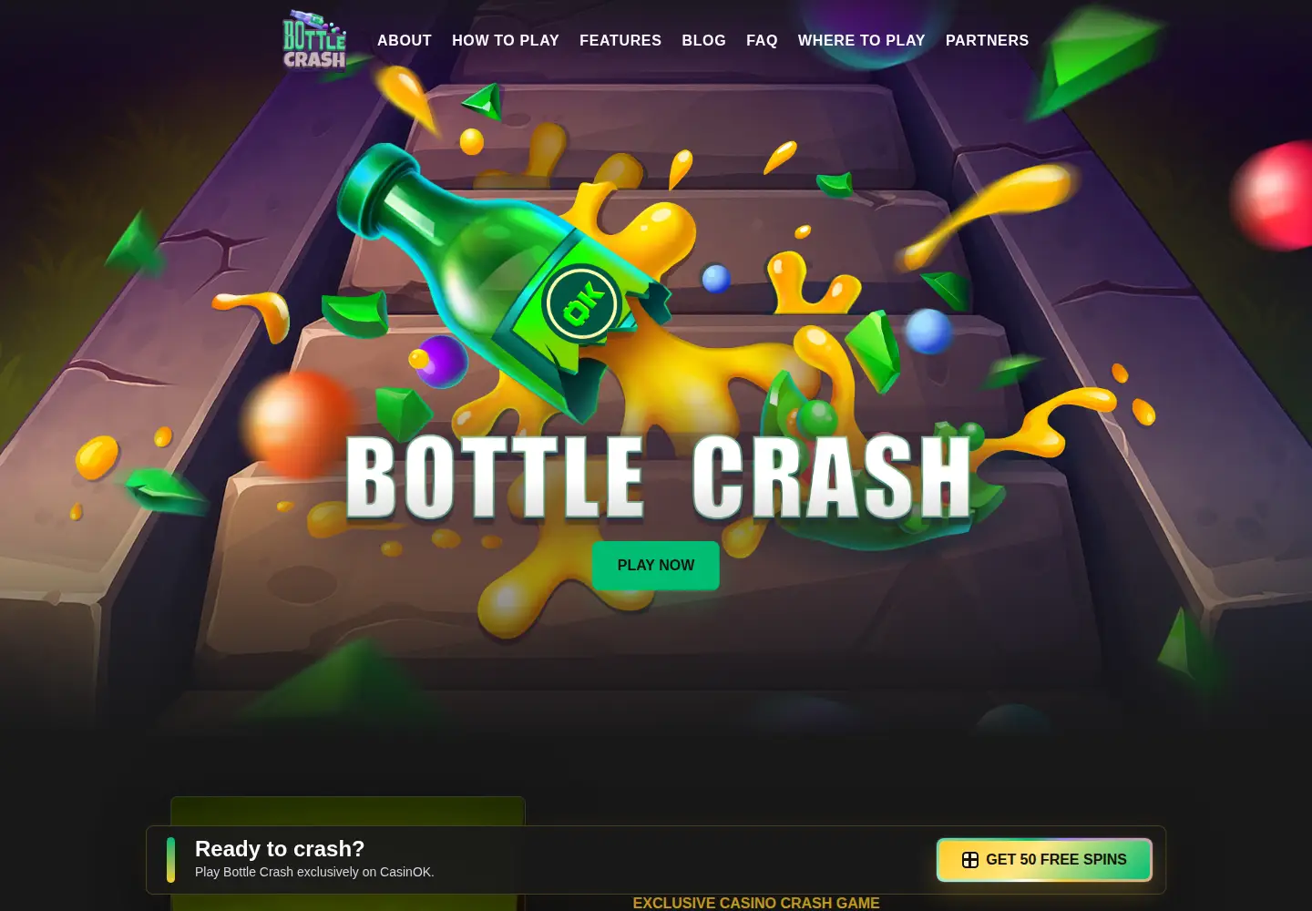 Screenshot of bottlecrash.com