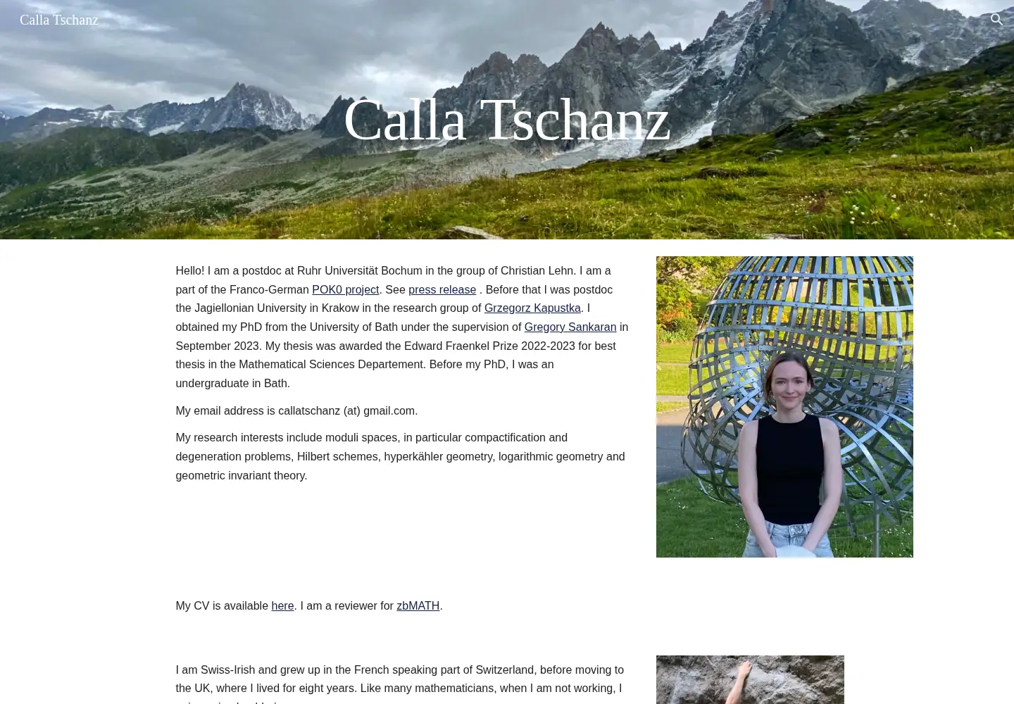 Captured homepage of callatschanz.com in the current scan